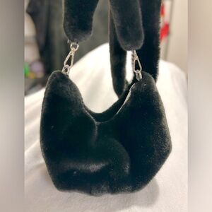 Hot Topic Faux Fur crossbody bag.